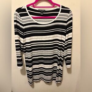 St John‎ tunic 3/4 sleeve button detail top size small